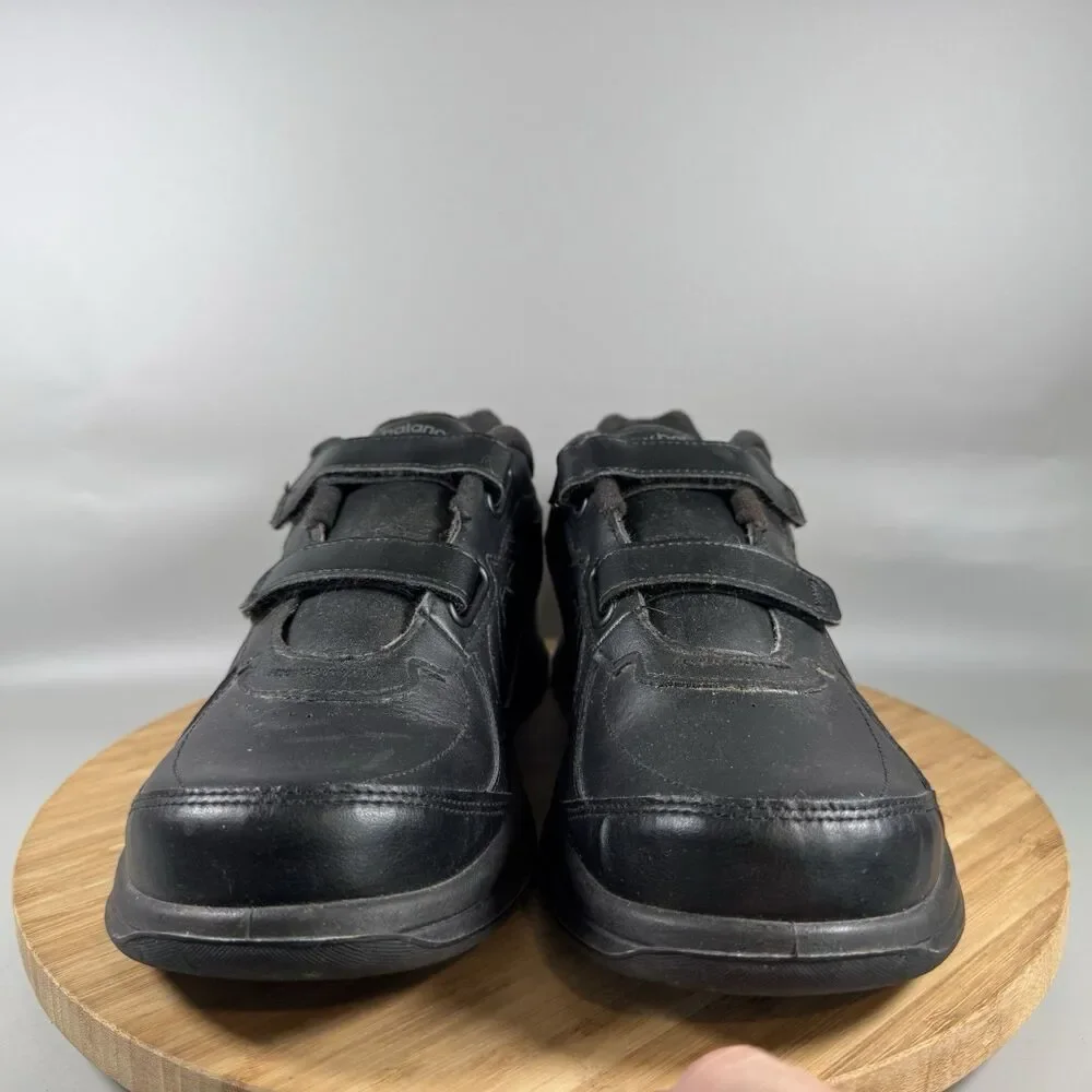 New Balance 577 Black Walking Shoes Mens 11.5 D‎ Hook Loop Sneakers MW577VK